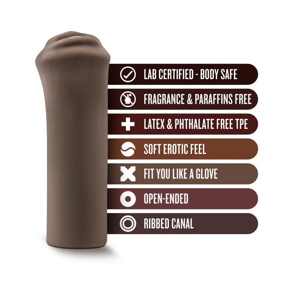 Blush Hot Chocolate Naughty Nicole Oral Stroker Brown - Fantasies Boutique
