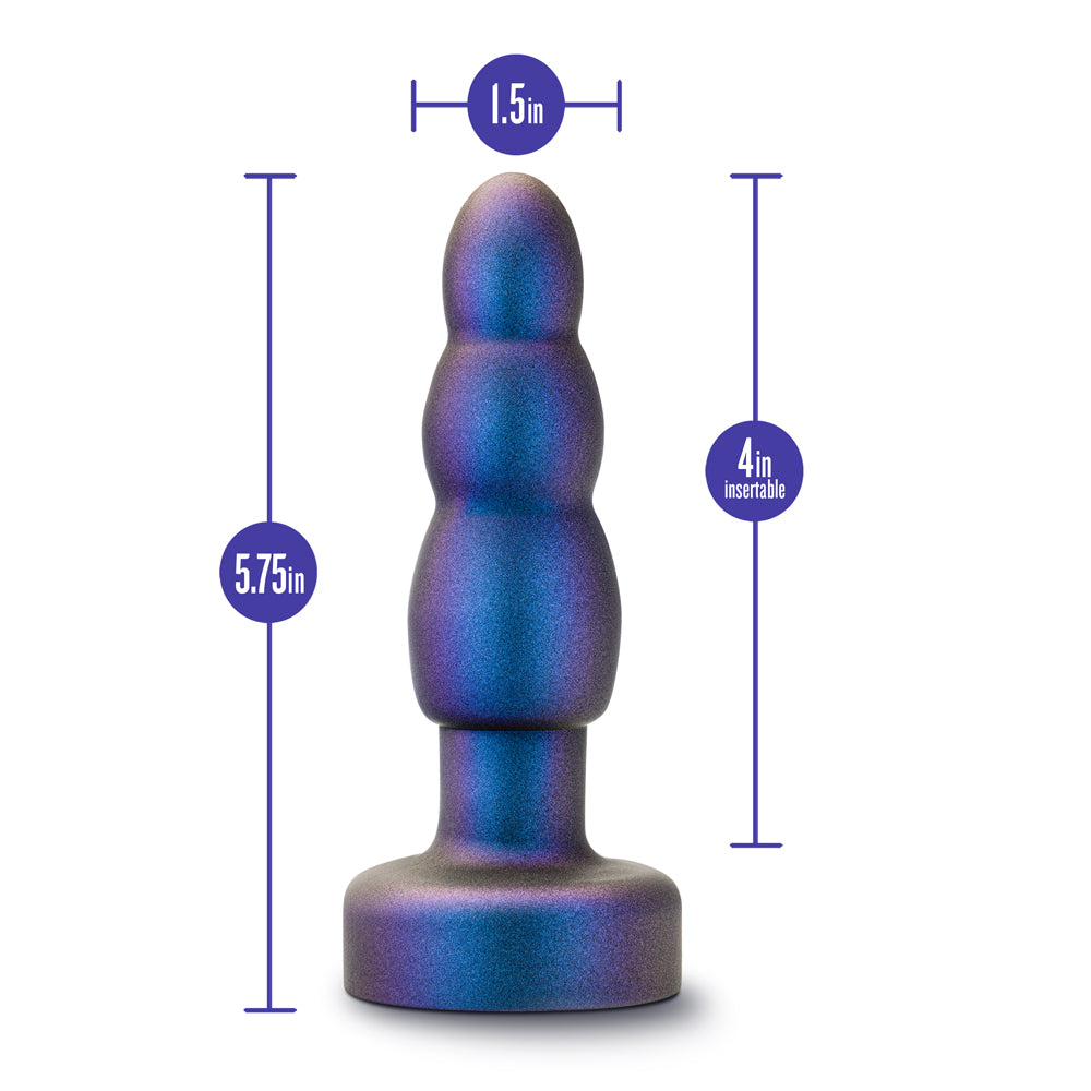 Anal Adventures Matrix Kinetik Plug with Remote Space Age Blue - Fantasies Boutique