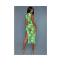 All Night Long Dress Neon Green OSQ - Fantasies Boutique
