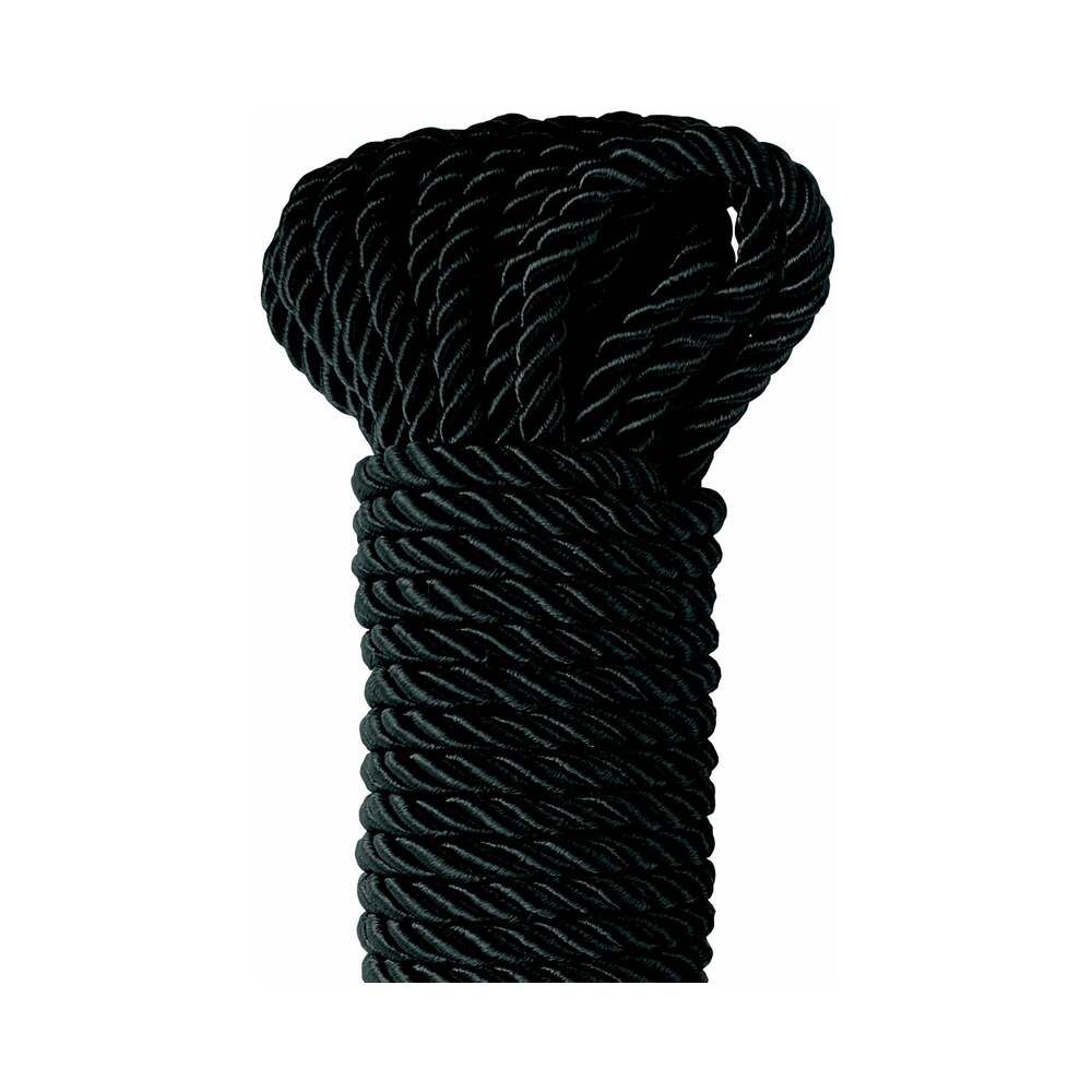 Fetish Fantasy Series Deluxe Silk Rope 9.75 m / 32 ft. Black