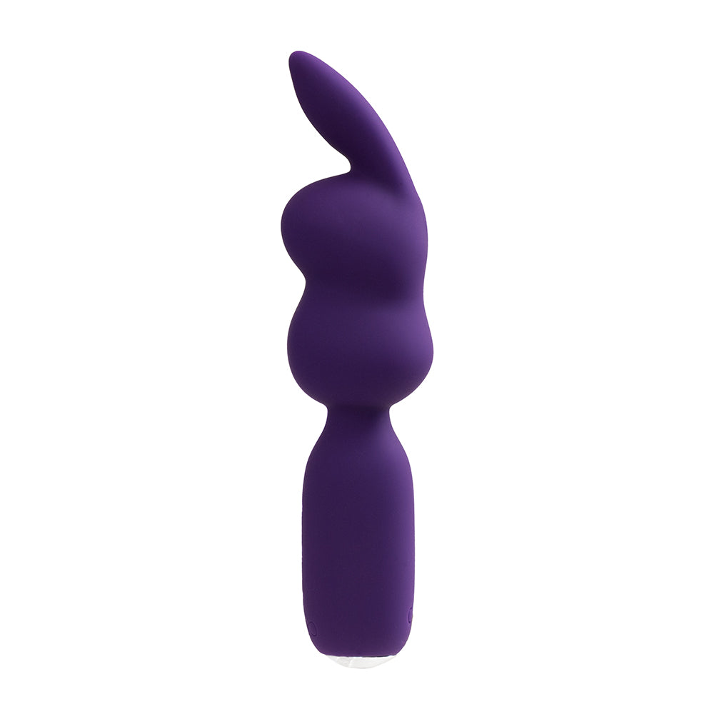 VeDO Hopper Bunny Rechargeable Silicone Mini Wand Vibrator Purple - Fantasies Boutique