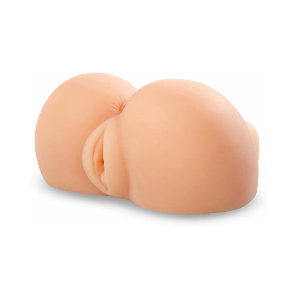 PDX Nasty Nympho Dual-Entry Masturbator Beige - Fantasies Boutique