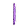 B Yours 14 in. Double Dildo Purple - Fantasies Boutique