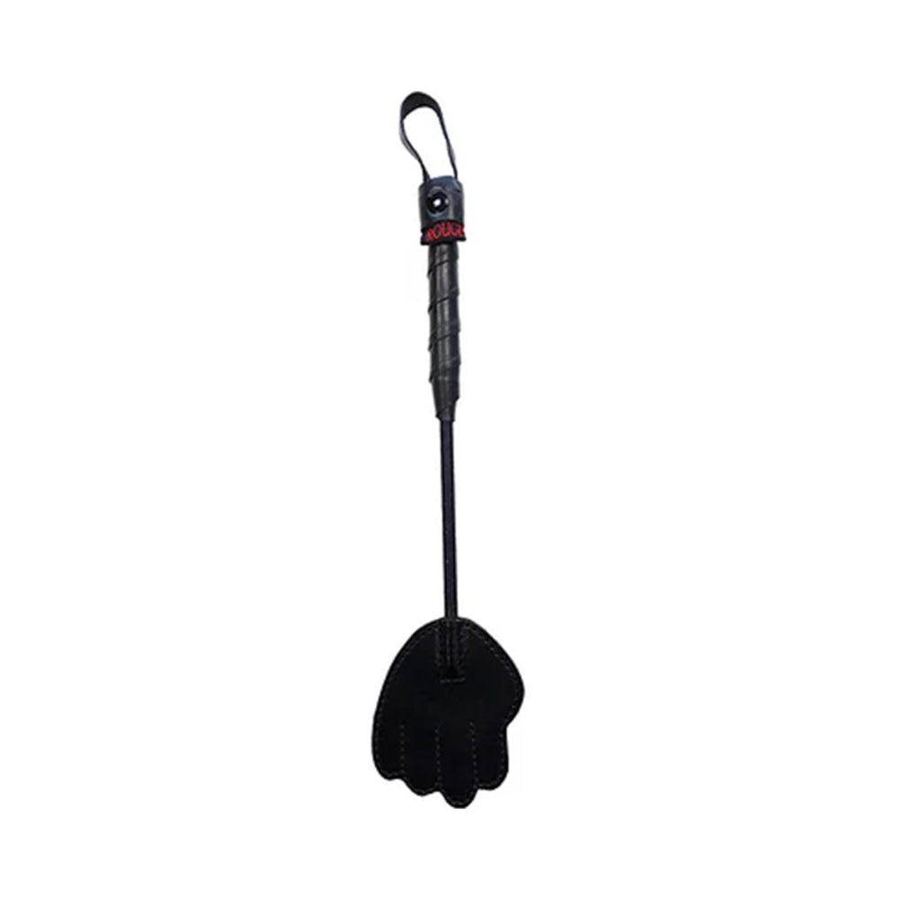 Rouge Mini Leather Hand Riding Crop Black - Fantasies Boutique