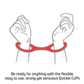 Quickie Cuffs Large Red - Fantasies Boutique