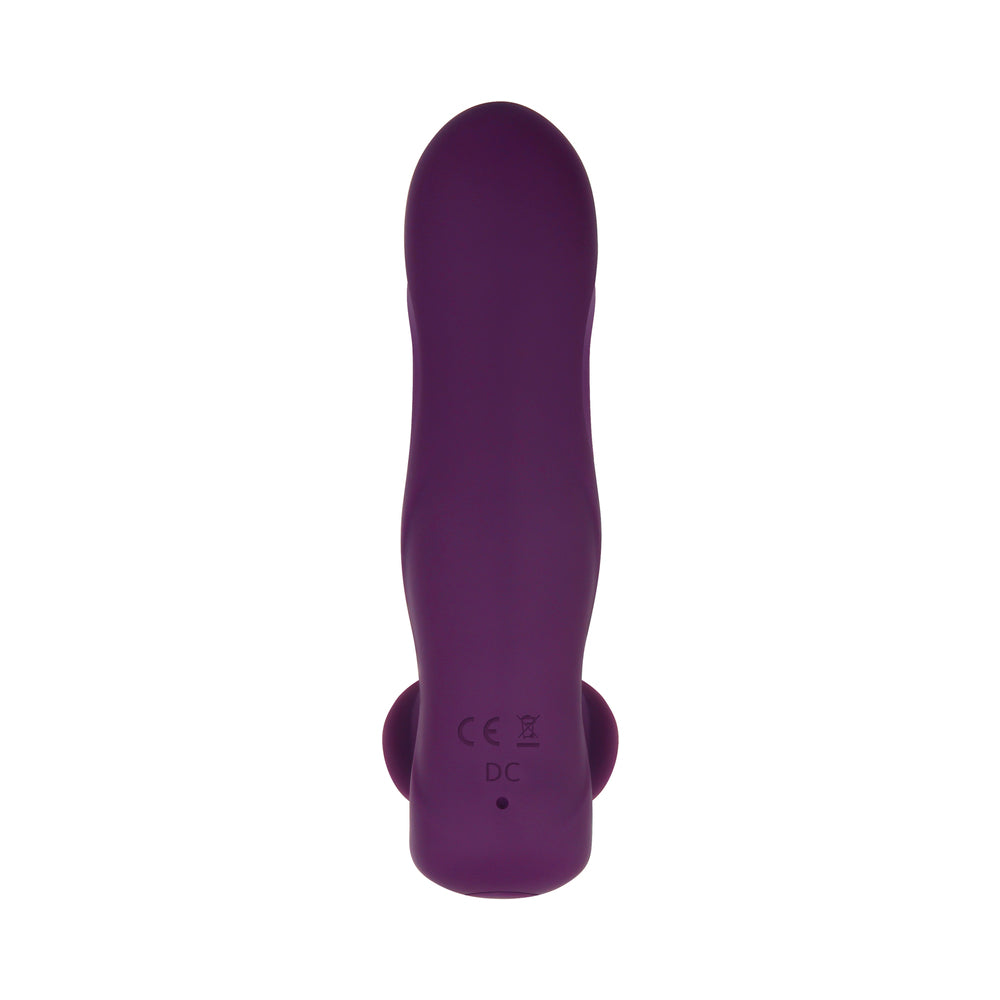 Gender X Velvet Hammer Rechargeable Remote-Controlled Thumping Thrusting Dual Stimulator Purple - Fantasies Boutique