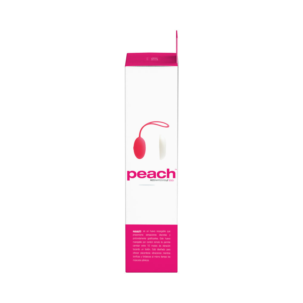 VeDO Peach Rechargeable Egg Vibe - Foxy Pink