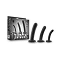 Temptasia Twist Kit 3-Piece Silicone Dildo Set Black - Fantasies Boutique