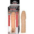 Natural Realskin Penis Xtender With Removable Bullet Waterproof Flesh - Fantasies Boutique