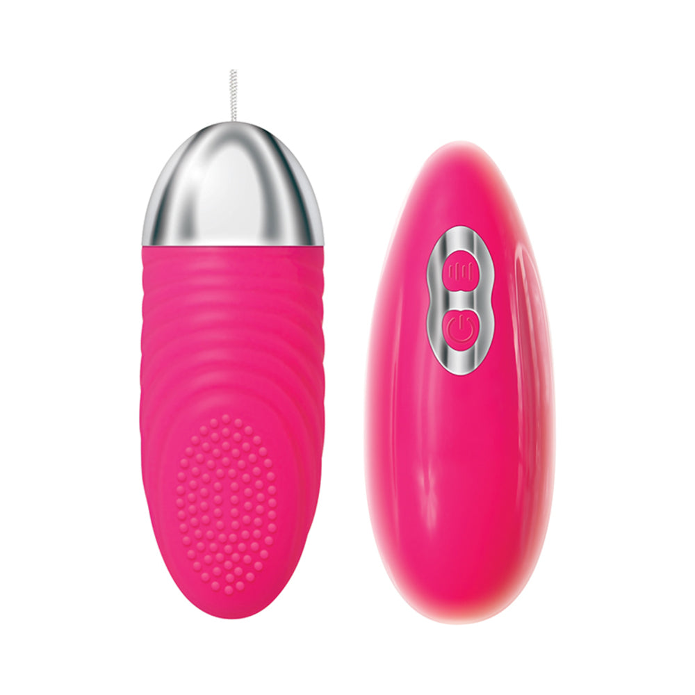 Adam & Eve Turn Me On Love Bullet Rechargeable Remote-Controlled Silicone Egg Vibrator Pink - Fantasies Boutique