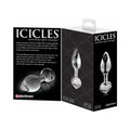 Icicles No. 44 Glass Anal Plug 3.25 in. Clear