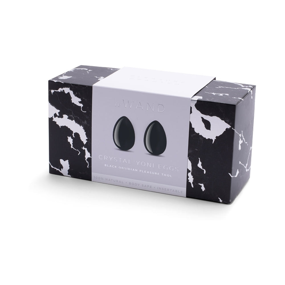 Le Wand Crystal Yoni Eggs Black Obsidian - Fantasies Boutique