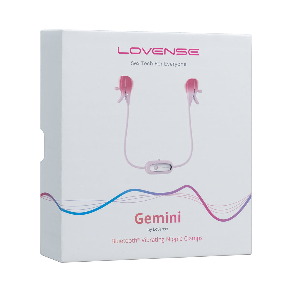 Lovense Gemini Bluetooth Rechargeable Vibrating Nipple Clamps - Fantasies Boutique
