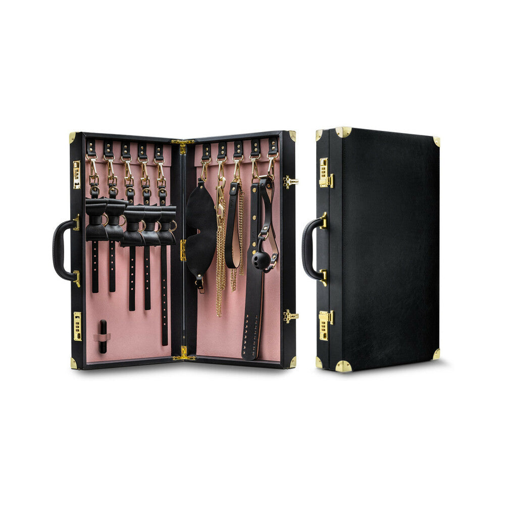 Temptasia Safe Word 10-Piece Bondage Kit with Suitcase Black - Fantasies Boutique