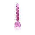 Icicles No. 43 Glass Massager with Heart-Shaped Handle Pink - Fantasies Boutique