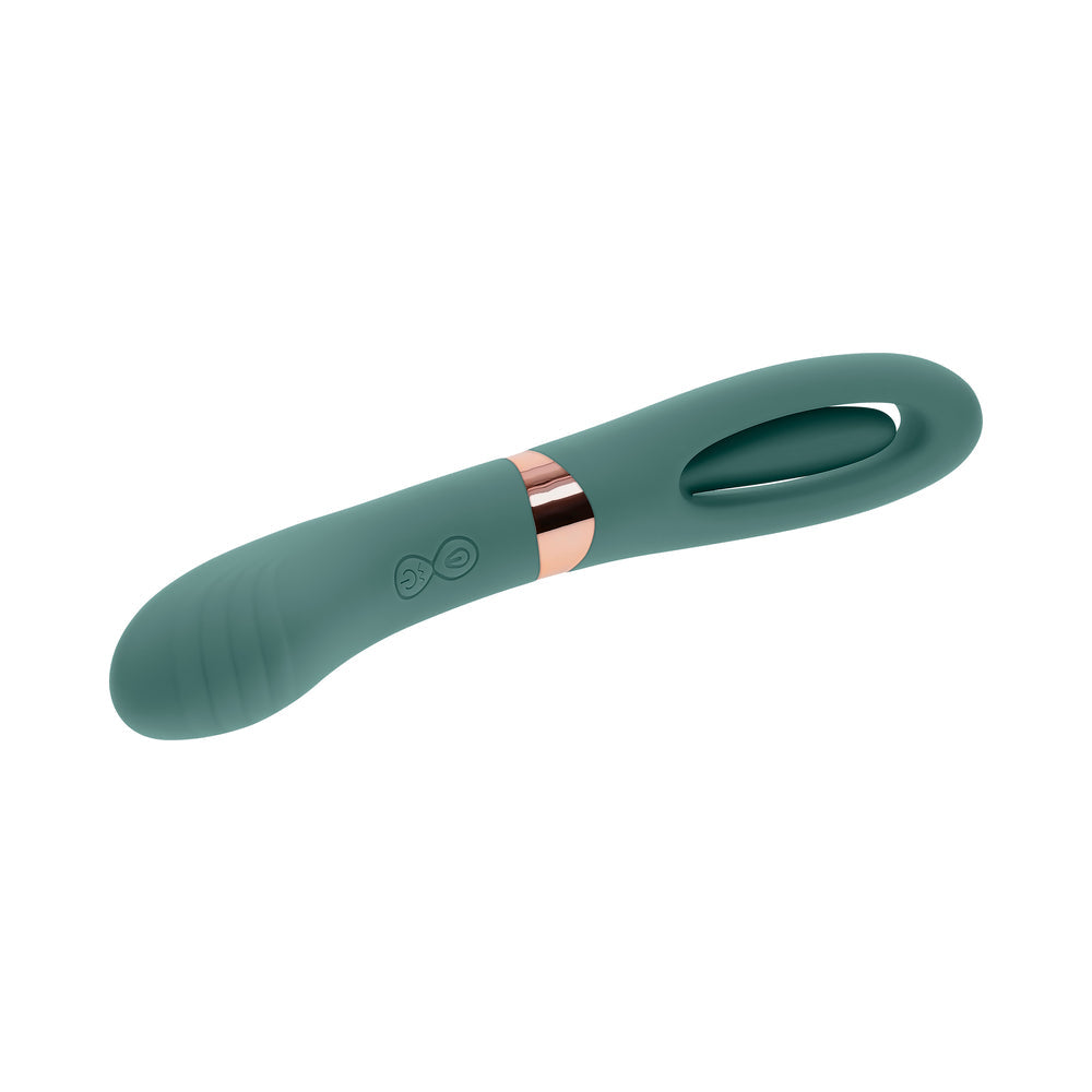 Evolved Chick Flick Rechargeable Vibrator with Flicker Silicone Mint - Fantasies Boutique