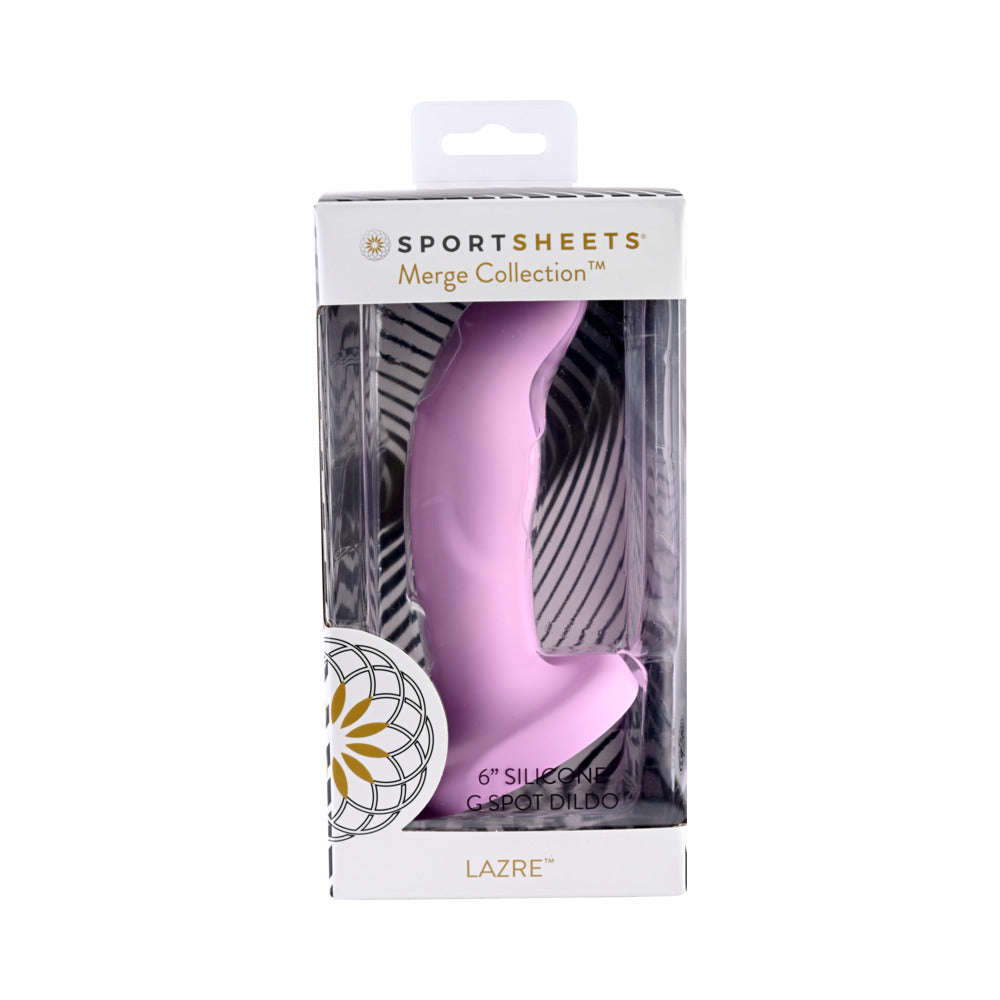 Sportsheets Merge Collection Lazre 6 in. Silicone G-Spot Dildo with Suction Cup Pink - Fantasies Boutique