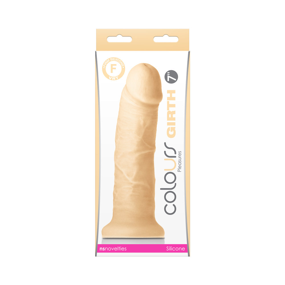 Colours Girth 7 in. Dildo Beige - Fantasies Boutique
