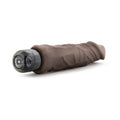 Au Naturel Home Wrecker 9.5 in. Dual Density Vibrating Dildo Brown - Fantasies Boutique