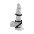 Selopa 3 Ring Circus Cock Ring Set Silicone Black - Fantasies Boutique