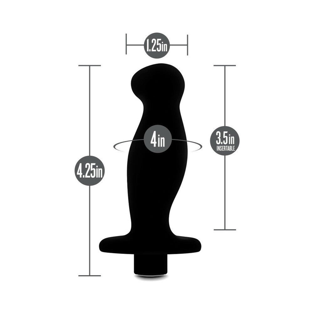 Anal Adventures Platinum Silicone Rechargeable Vibrating Prostate Massager 02 - Fantasies Boutique