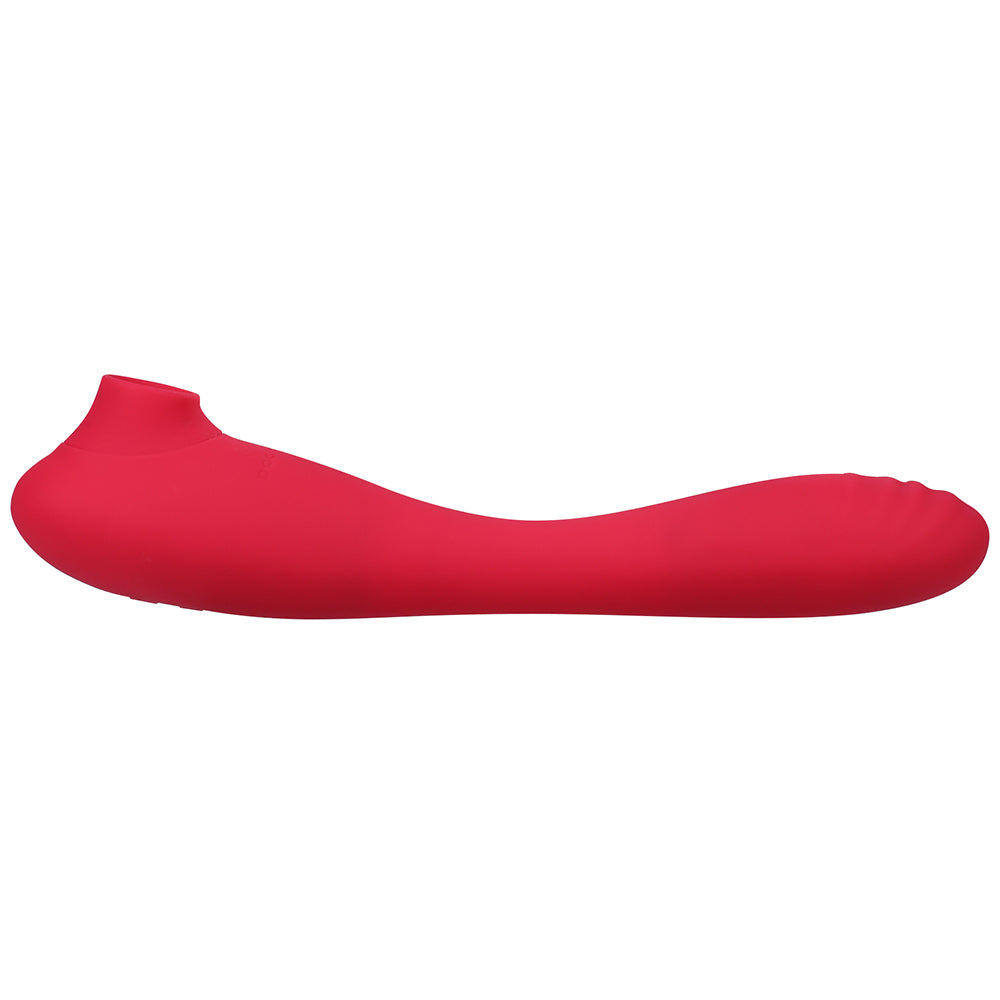 This Product Sucks Bendable Sucking Clitoral Stimulator & G-Spot Vibrator Pink - Fantasies Boutique