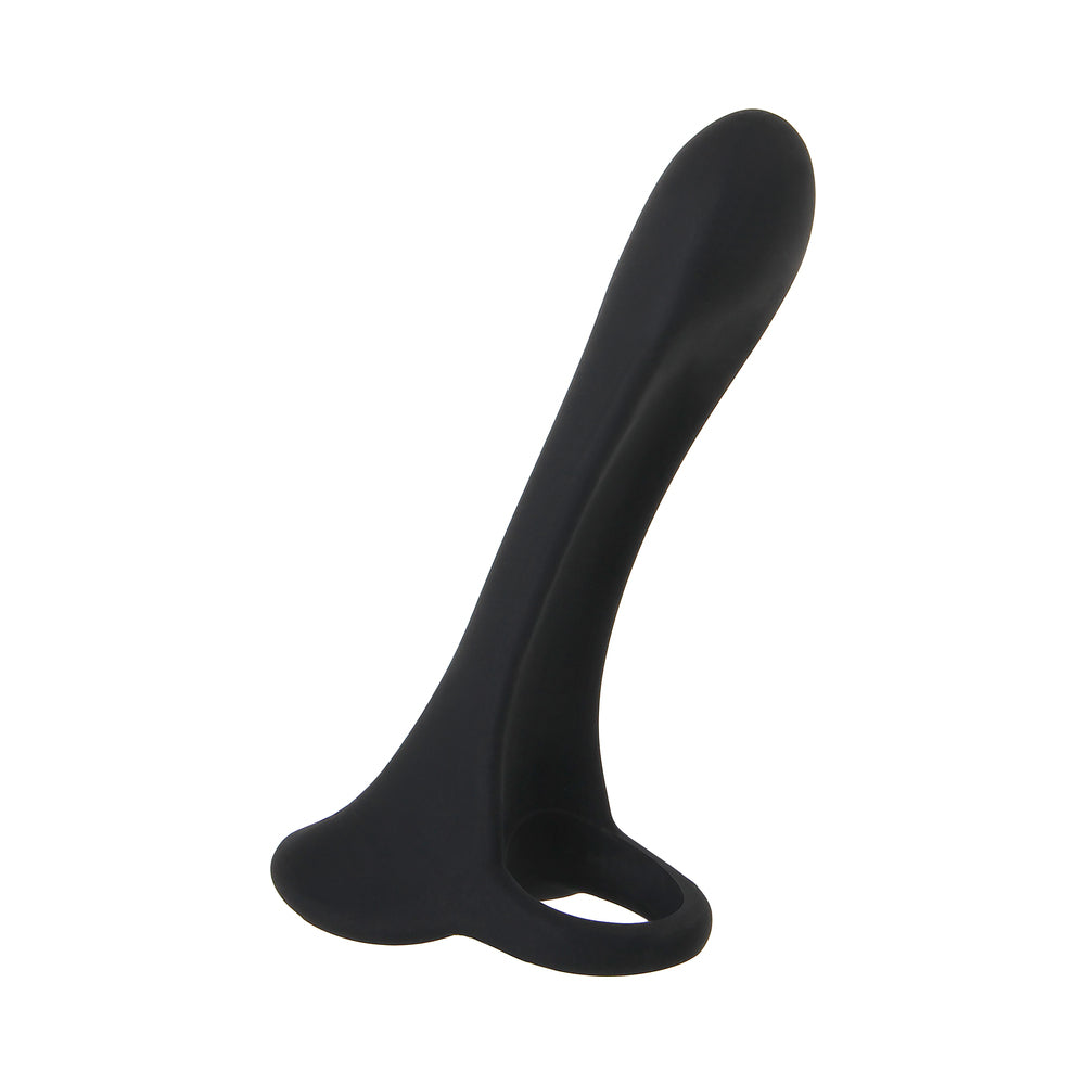 Zero Tolerance Cock Armor Rechargeable Vibrating Silicone Cock Sheath Black - Fantasies Boutique