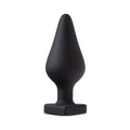 Temptasia 'Fuck Me' Silicone Anal Plug with Heart-Shaped Base Black