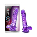 B Yours Basic 8 Realistic 9 in. Dildo with Balls Purple - Fantasies Boutique