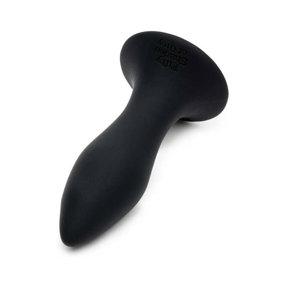Fifty Shades of Grey Sensation Rechargeable Silicone Vibrating Butt Plug Black - Fantasies Boutique