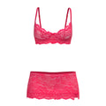 Magic Silk Get It Girl Bra, Skirt & Thong Set Diva Pink S/M
