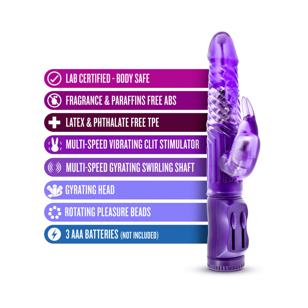 Blush B Yours Beginner's Bunny Rabbit Vibrator Purple - Fantasies Boutique