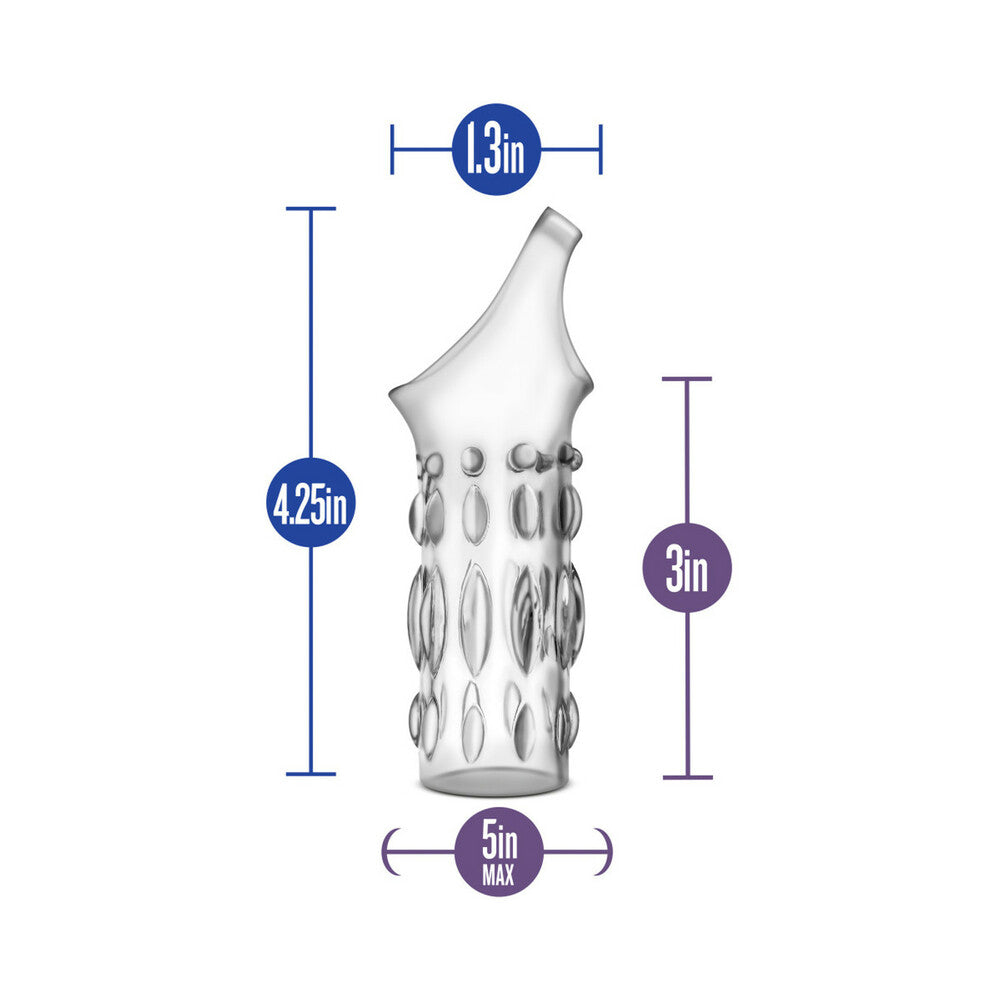 Blush Performance Studded Sleeve Ring Clear - Fantasies Boutique