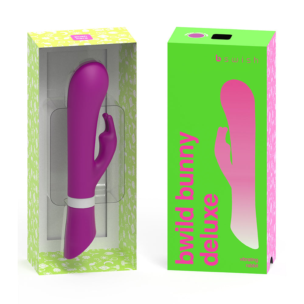 B Swish Bwild Deluxe Bunny Vibrator Raspberry - Fantasies Boutique