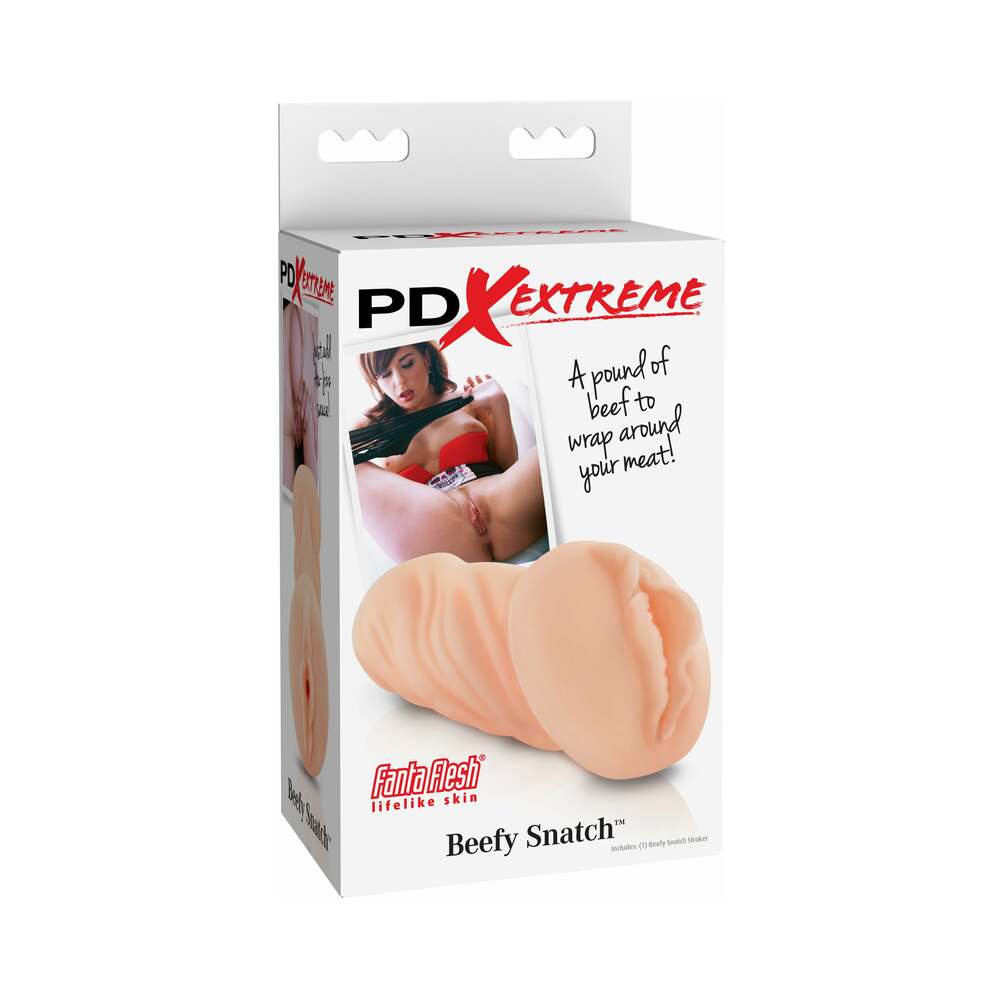 PDX Beefy Snatch Vaginal Stroker Beige - Fantasies Boutique