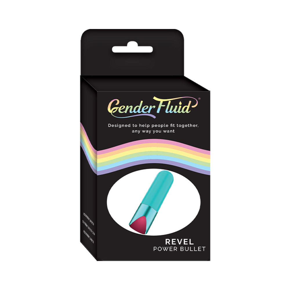 Gender Fluid Revel Power Bullet Aqua - Fantasies Boutique
