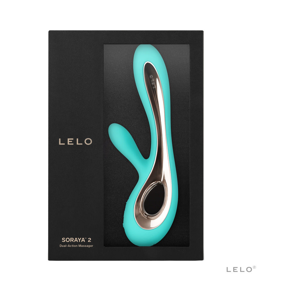 LELO SORAYA 2 Rechargeable Rabbit Vibrator Aqua - Fantasies Boutique