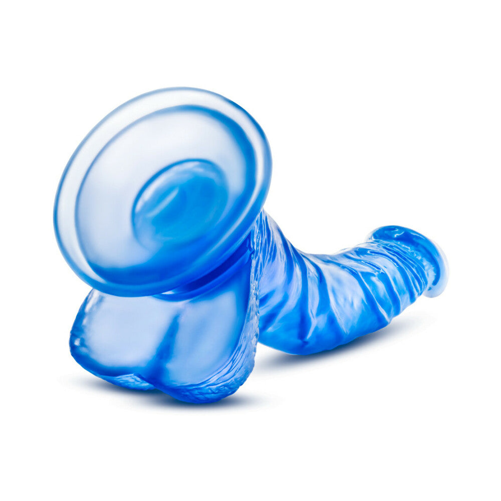 B Yours Sweet 'n Hard 7 Realistic 8.5 in. Dildo with Balls Blue - Fantasies Boutique