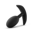 Blush Luxe Wearable Vibra Slim Plug Medium Black - Fantasies Boutique
