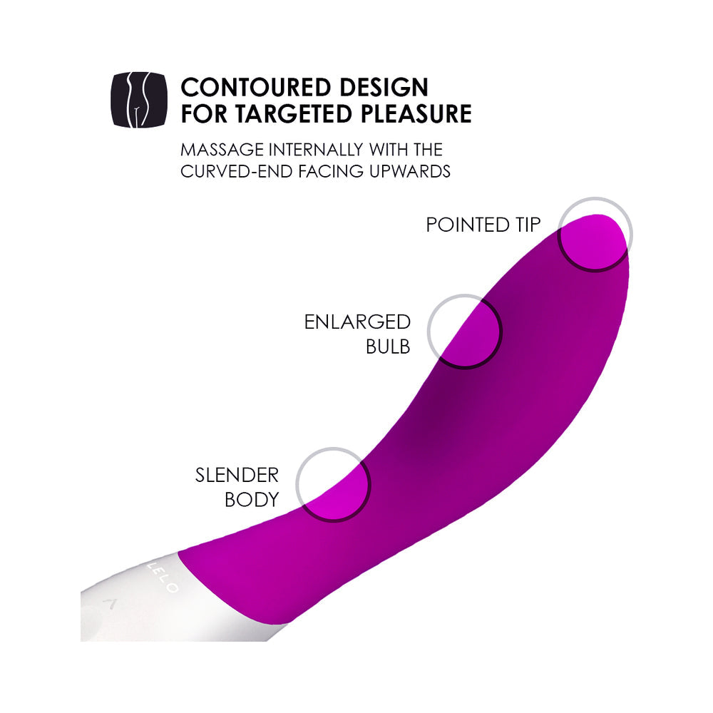 LELO MONA WAVE Rechargeable G-Spot Vibrator Deep Rose - Fantasies Boutique