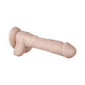 Evolved Real Supple Poseable 8.25 in. Realistic Silicone Dildo With Balls Beige - Fantasies Boutique