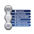 RIZE! Feelz Multi-Chambered Stroker Clear - Fantasies Boutique