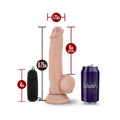 Dr. Skin Dr. Jay Realistic 8.75 in. Vibrating Dildo with Balls Beige - Fantasies Boutique