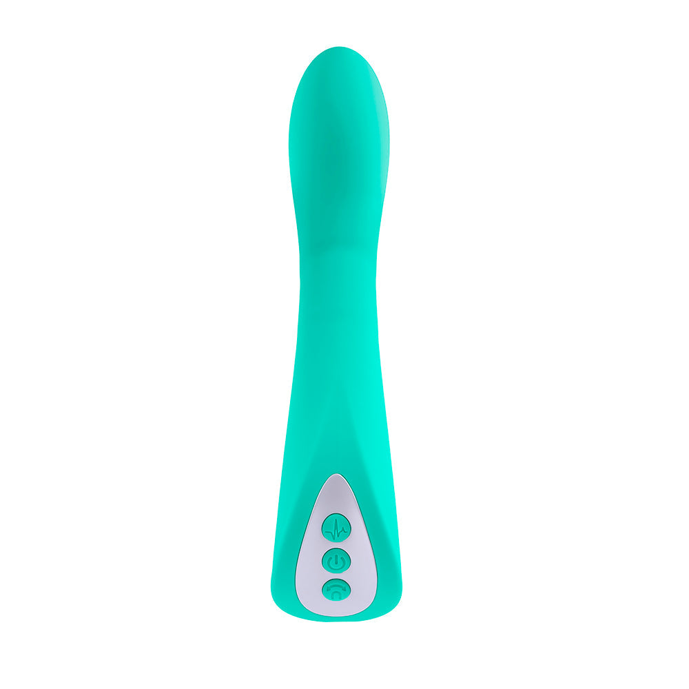 Evolved Come With Me Rechargeable 'Come Hither' Silicone Vibrator Green - Fantasies Boutique