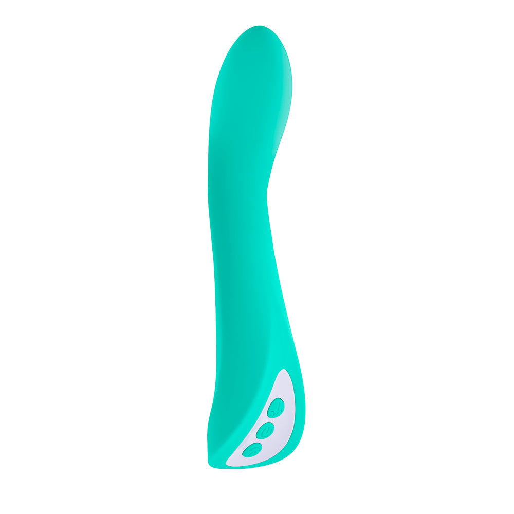 Evolved Come With Me Rechargeable 'Come Hither' Silicone Vibrator Green - Fantasies Boutique