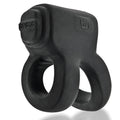 Hunkyjunk Revhammer Cock & Shaft Ring with Bullet Vibrator Tar Ice - Fantasies Boutique