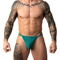 Male Power Ripple Micro V String Teal S/M