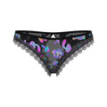 Magic Silk Hazy Dayz Crotchless Panty with Open Back Mushroom S/M