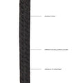 Ouch! Black & White Japanese Rope 10 m / 33 ft. Black