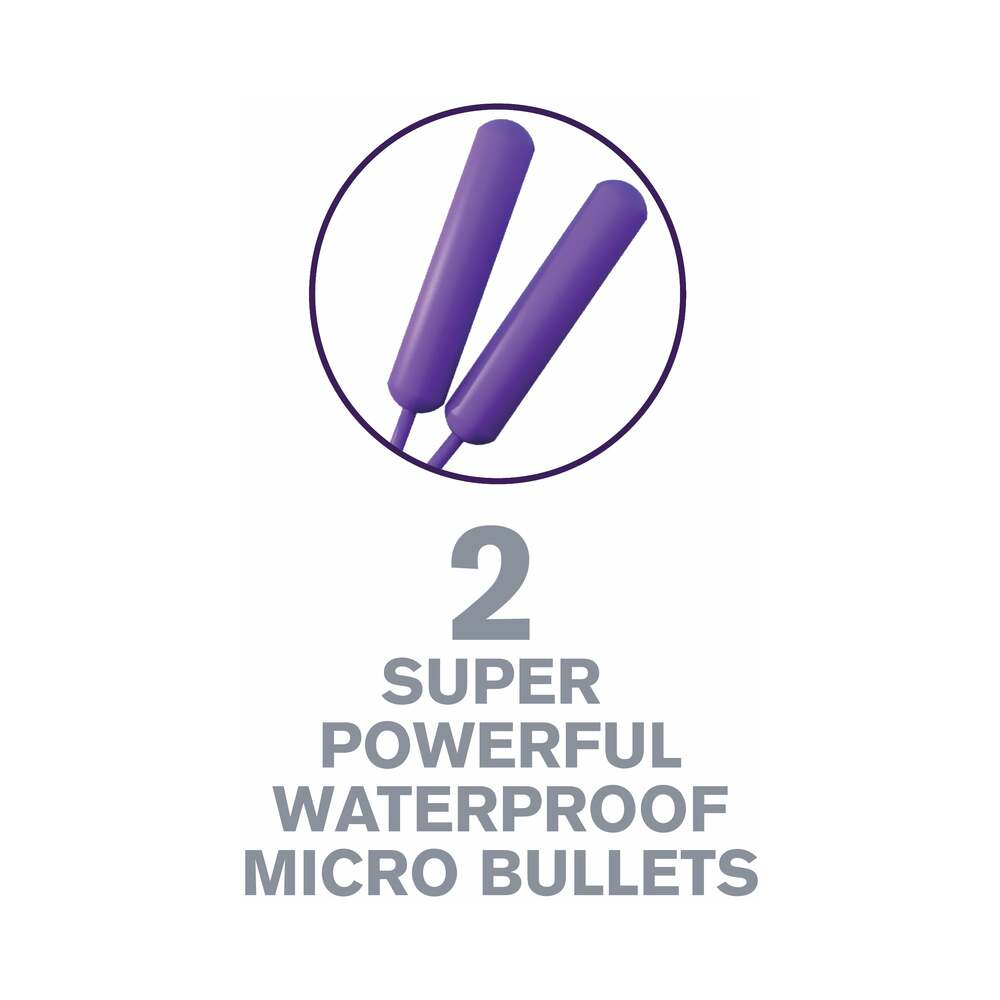 Pipedream Fantasy C-Ringz Silicone Vibrating Twin Teazer Rabbit Ring With Ears Purple